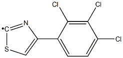 [4-(2,3,4-Trichloro-phenyl)-thiazol-2-yl]- Structure