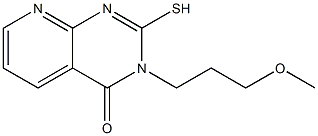 2-MERCAPTO-3-(3-METHOXYPROPYL)PYRIDO[2,3-D]PYRIMIDIN-4(3H)-ONE Struktur