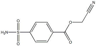 CYANOMETHYL 4-(AMINOSULFONYL)BENZOATE Structure