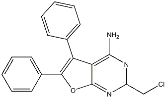 2-(CHLOROMETHYL)-5,6-DIPHENYLFURO[2,3-D]PYRIMIDIN-4-AMINE Structure