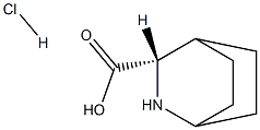 (1R,3S,4S)-2-AZABICYCLO[2.2.2]OCTANE-3-CARBOXYLIC ACID HYDROCHLORIDE Structure