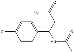 3-(ACETYLAMINO)-3-(4-CHLOROPHENYL)PROPANOIC ACID Structure