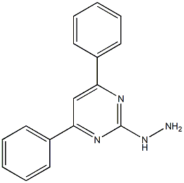 2-HYDRAZINO-4,6-DIPHENYL-PYRIMIDINE Struktur