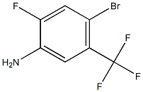 4-BROMO-2-FLUORO-5-(TRIFLUOROMETHYL)ANILINE 97% Struktur