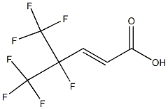 4,5,5,5-TETRAFLUORO-4-(TRIFLUOROMETHYL)-PENT-2-ENOIC ACID 97% 结构式