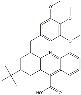 2-tert-Butyl-4-(3,4,5-trimethoxy-benzylidene)-1,2,3,4-tetrahydro-acridine-9-carboxylic acid