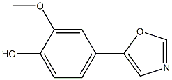 2-methoxy-4-(1,3-oxazol-5-yl)benzenol Struktur