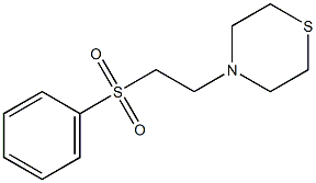 4-[2-(phenylsulfonyl)ethyl]thiomorpholine Struktur