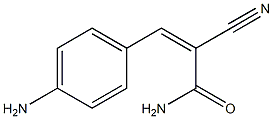 (2Z)-3-(4-aminophenyl)-2-cyanoacrylamide Structure