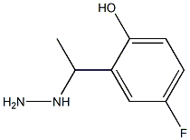 1-(1-(5-fluoro-2-hydroxyphenyl)ethyl)hydrazine Struktur