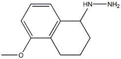1-(1,2,3,4-tetrahydro-5-methoxynaphthalen-1-yl)hydrazine Struktur