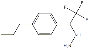1-(2,2,2-trifluoro-1-(4-propylphenyl)ethyl)hydrazine Structure