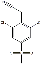 2-(2,6-dichloro-4-(methylsulfonyl)phenyl)acetonitrile Structure