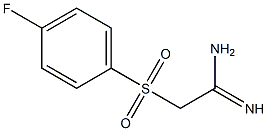 2-(4-fluorophenylsulfonyl)acetamidine Struktur