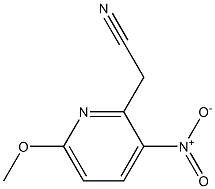 2-(6-methoxy-3-nitropyridin-2-yl)acetonitrile Structure