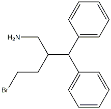 2-benzhydryl-4-bromobutan-1-amine Structure