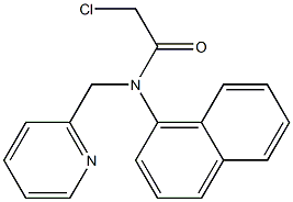 2-chloro-N-(naphthalen-4-yl)-N-((pyridin-2-yl)methyl)acetamide Structure