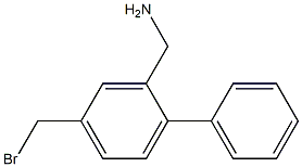 2-phenyl-(5-(bromomethyl)phenyl)methanamine Struktur