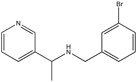 [(3-bromophenyl)methyl][1-(pyridin-3-yl)ethyl]amine Structure