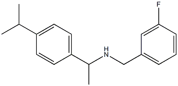 [(3-fluorophenyl)methyl]({1-[4-(propan-2-yl)phenyl]ethyl})amine