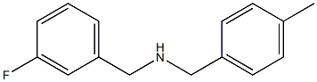 [(3-fluorophenyl)methyl][(4-methylphenyl)methyl]amine 结构式