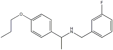 [(3-fluorophenyl)methyl][1-(4-propoxyphenyl)ethyl]amine|