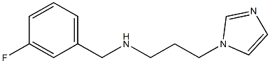 [(3-fluorophenyl)methyl][3-(1H-imidazol-1-yl)propyl]amine 结构式
