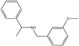 [(3-methoxyphenyl)methyl](1-phenylethyl)amine Structure