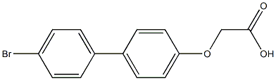 [(4'-bromo-1,1'-biphenyl-4-yl)oxy]acetic acid Structure