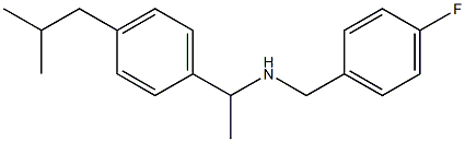[(4-fluorophenyl)methyl]({1-[4-(2-methylpropyl)phenyl]ethyl})amine Struktur