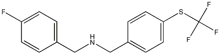 [(4-fluorophenyl)methyl]({4-[(trifluoromethyl)sulfanyl]phenyl}methyl)amine