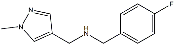 [(4-fluorophenyl)methyl][(1-methyl-1H-pyrazol-4-yl)methyl]amine Struktur