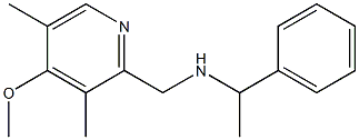 [(4-methoxy-3,5-dimethylpyridin-2-yl)methyl](1-phenylethyl)amine Structure