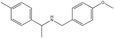[(4-methoxyphenyl)methyl][1-(4-methylphenyl)ethyl]amine|