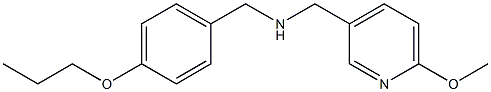 [(6-methoxypyridin-3-yl)methyl][(4-propoxyphenyl)methyl]amine Struktur