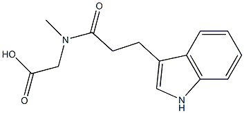 [[3-(1H-indol-3-yl)propanoyl](methyl)amino]acetic acid Structure