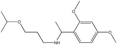 [1-(2,4-dimethoxyphenyl)ethyl][3-(propan-2-yloxy)propyl]amine Structure