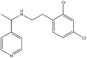 [2-(2,4-dichlorophenyl)ethyl][1-(pyridin-4-yl)ethyl]amine Struktur