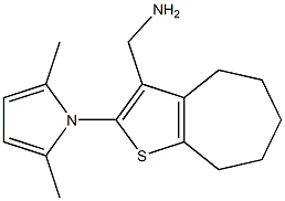 [2-(2,5-dimethyl-1H-pyrrol-1-yl)-5,6,7,8-tetrahydro-4H-cyclohepta[b]thien-3-yl]methylamine Structure