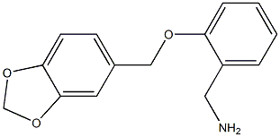 [2-(2H-1,3-benzodioxol-5-ylmethoxy)phenyl]methanamine Structure