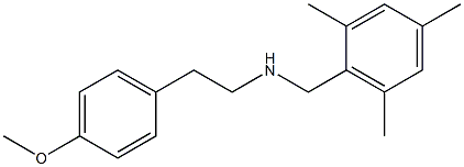 [2-(4-methoxyphenyl)ethyl][(2,4,6-trimethylphenyl)methyl]amine Structure