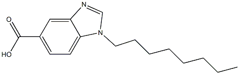 1-octyl-1H-1,3-benzodiazole-5-carboxylic acid Structure