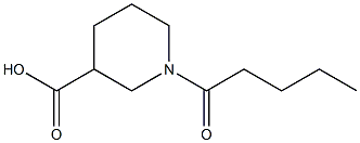 1-pentanoylpiperidine-3-carboxylic acid Structure