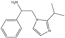 1-phenyl-2-[2-(propan-2-yl)-1H-imidazol-1-yl]ethan-1-amine Struktur