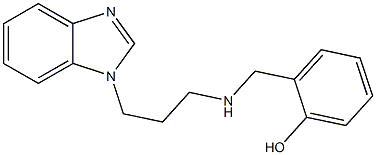 2-({[3-(1H-1,3-benzodiazol-1-yl)propyl]amino}methyl)phenol Struktur