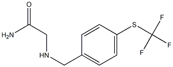 2-({4-[(trifluoromethyl)thio]benzyl}amino)acetamide Struktur
