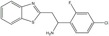 2-(1,3-benzothiazol-2-yl)-1-(4-chloro-2-fluorophenyl)ethan-1-amine