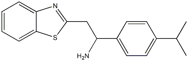 2-(1,3-benzothiazol-2-yl)-1-[4-(propan-2-yl)phenyl]ethan-1-amine