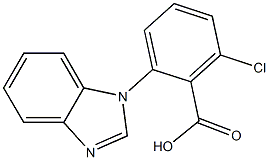 2-(1H-1,3-benzodiazol-1-yl)-6-chlorobenzoic acid Structure