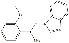 2-(1H-benzimidazol-1-yl)-1-(2-methoxyphenyl)ethanamine Structure